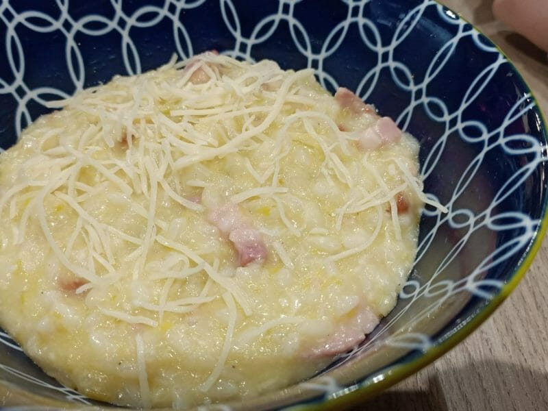 Cliquez pour zoomer ! Risotto poireaux et lardons Thermomix par fan_5