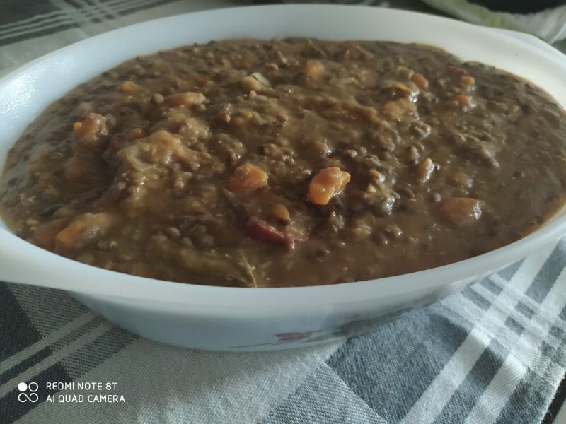 Cliquez pour zoomer ! Lentilles et ses saucisses Thermomix par sjmnt1305