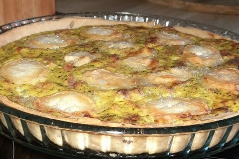Cliquez pour zoomer ! Tarte courgette, jambon & chèvre Thermomix par gambuzza