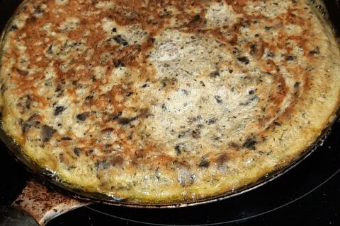 Cliquez pour zoomer ! Tortilla de champignons à l’ail Thermomix par gambuzza