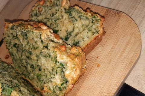 Cliquez pour zoomer ! Cake aux épinards, mozzarella et pesto Thermomix par gambuzza