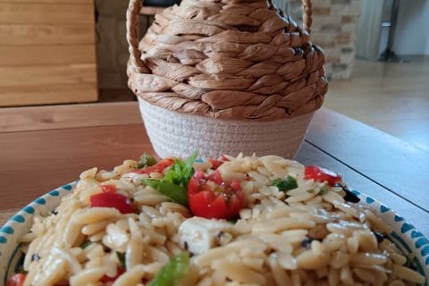 Cliquez pour zoomer ! Salade d’orzo à la méditerranéenne Thermomix par gambuzza