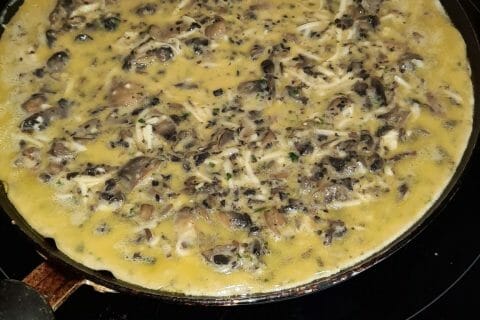 Cliquez pour zoomer ! Tortilla de champignons à l’ail Thermomix par gambuzza