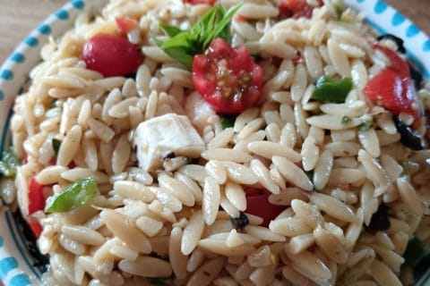 Cliquez pour zoomer ! Salade d’orzo à la méditerranéenne Thermomix par gambuzza