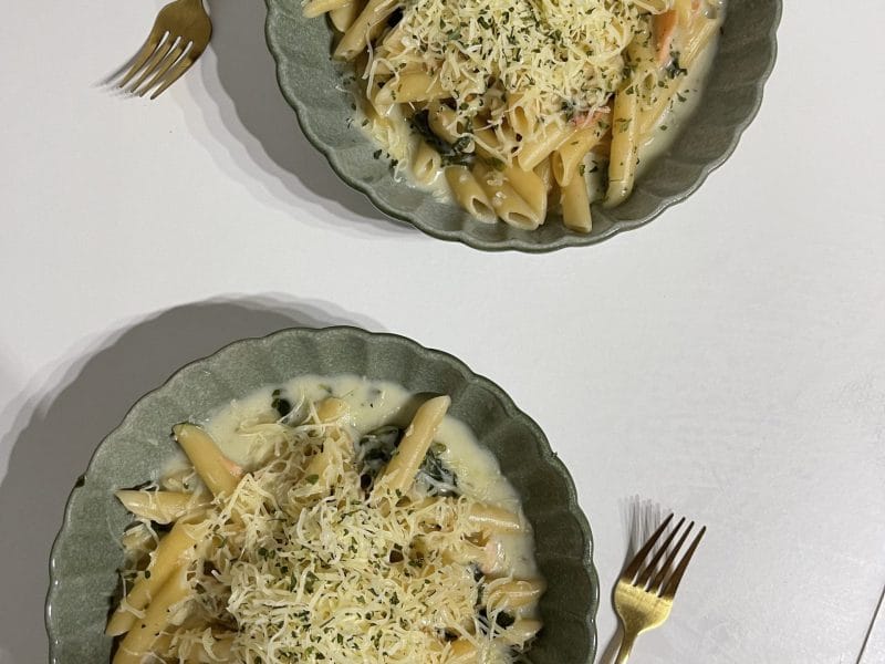 Cliquez pour zoomer ! One pot pasta – épinards et saumon fumé Thermomix par nourelhouda1411