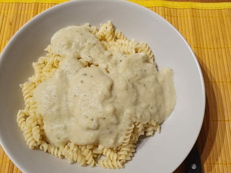 Cliquez pour zoomer ! Farfalle à la crème de courgettes Thermomix par Ophélie