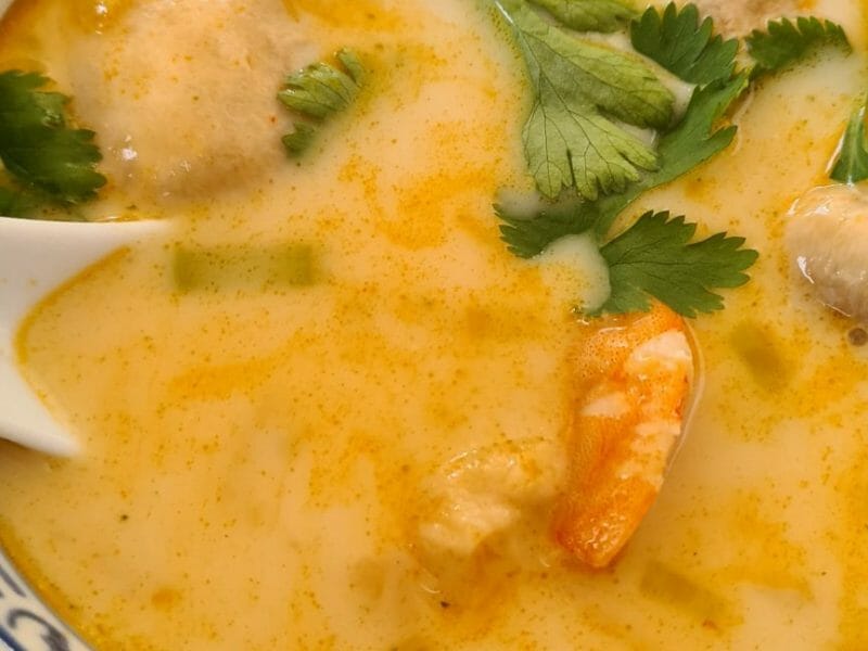 Cliquez pour zoomer ! Soupe thaï crevettes et lait de coco Thermomix par delph_alpha