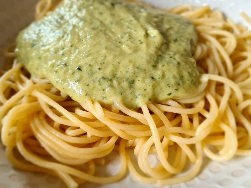 Cliquez pour zoomer ! Farfalle à la crème de courgettes Thermomix par delph_alpha