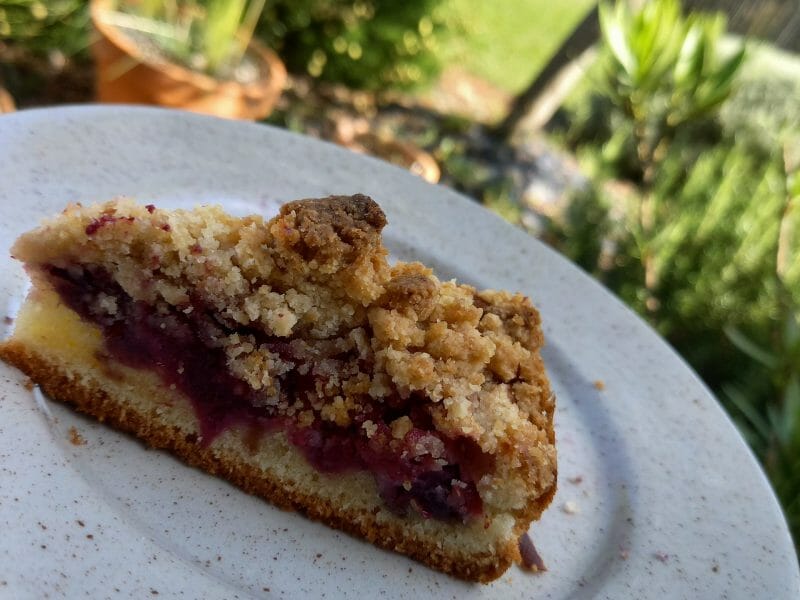 Cliquez pour zoomer ! Crumb cake framboises Thermomix par stef44190