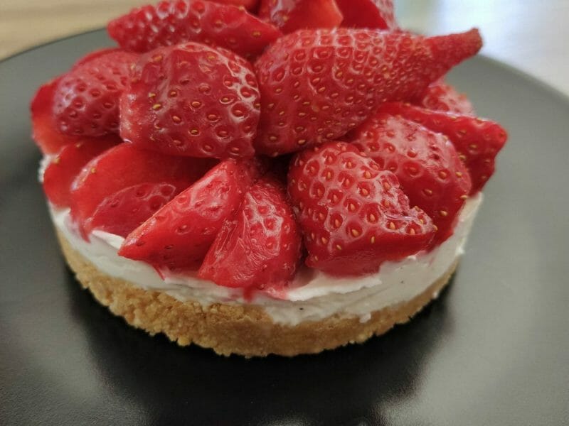 Cliquez pour zoomer ! Tarte aux fraises sans cuisson Thermomix par sophie_471