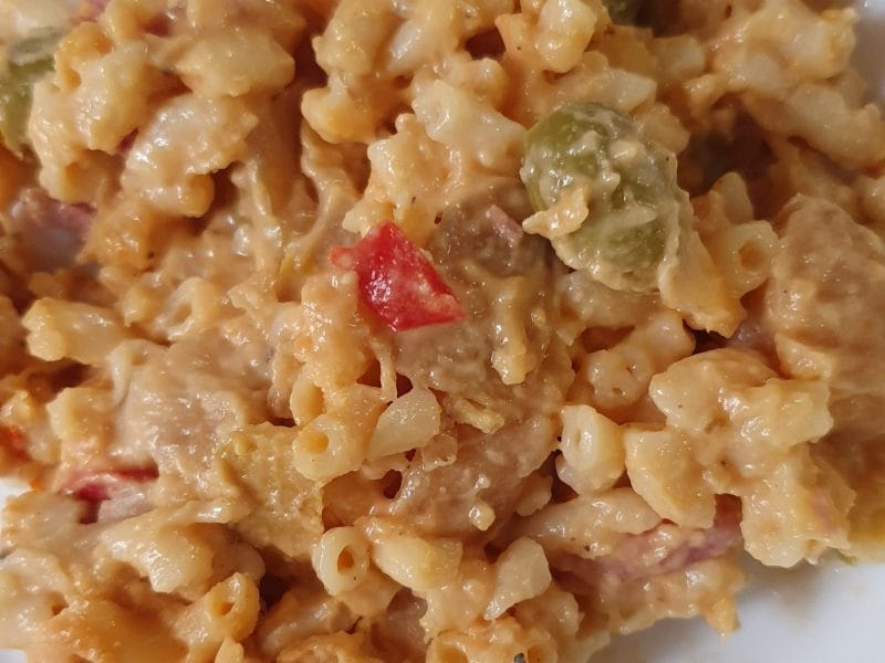 Cliquez pour zoomer ! One pot pasta aubergines, lardons et champignons Thermomix par celiline85