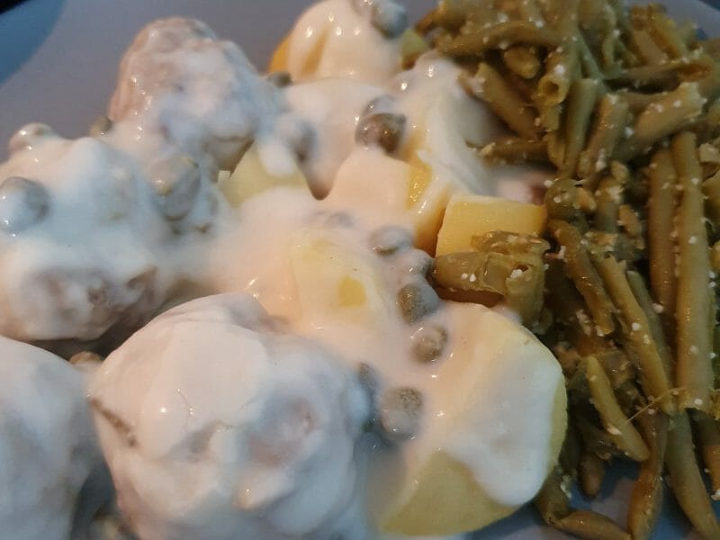 Cliquez pour zoomer ! Boulettes de viande sauce aux câpres Thermomix par celiline85