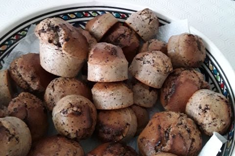 Cliquez pour zoomer ! Muffins choco-amande Thermomix par Nicky42