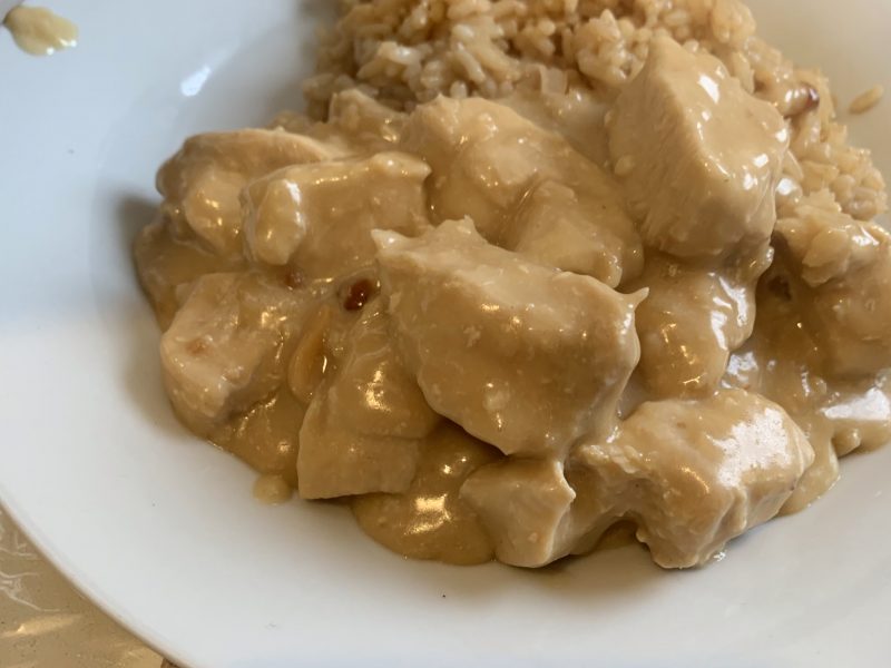 Cliquez pour zoomer ! Effiloché de poulet aux cacahuètes Thermomix par ouminadia