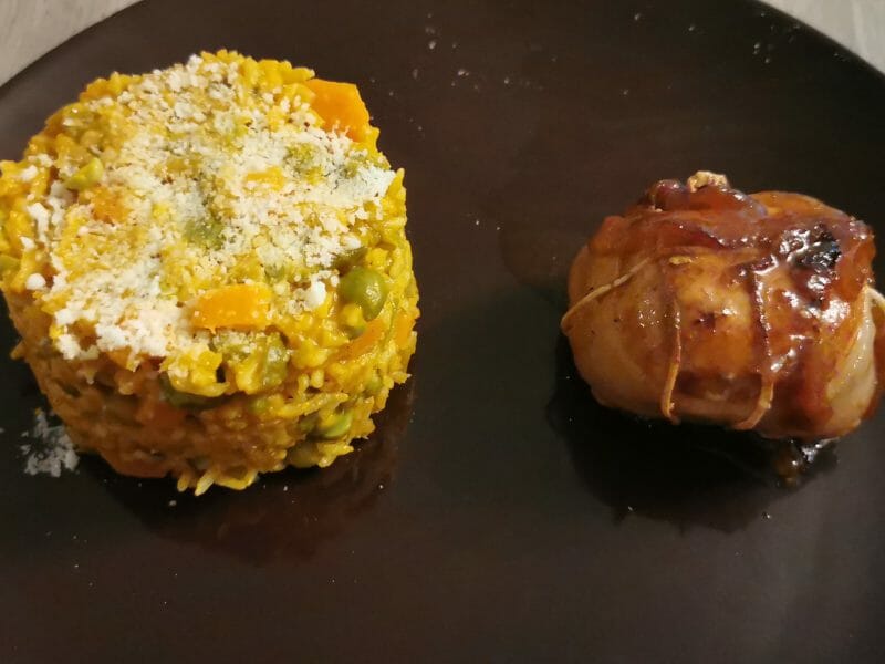 Cliquez pour zoomer ! Riz safrané aux petits légumes Thermomix par latitegub