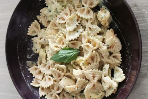 Cliquez pour zoomer ! Farfalle à la crème de courgettes Thermomix par latitegub
