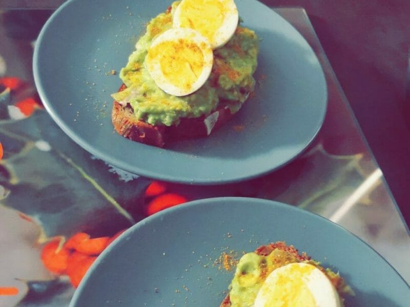 Cliquez pour zoomer ! Tartine avocat et oeuf mollet Thermomix par amandine_370