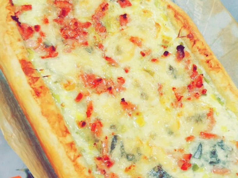 Cliquez pour zoomer ! Flamiche aux poireaux et gorgonzola Thermomix par amandine_370