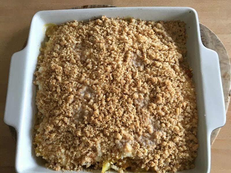 Cliquez pour zoomer ! Crumble courgettes, chèvre et lardons Thermomix par laeticlaire