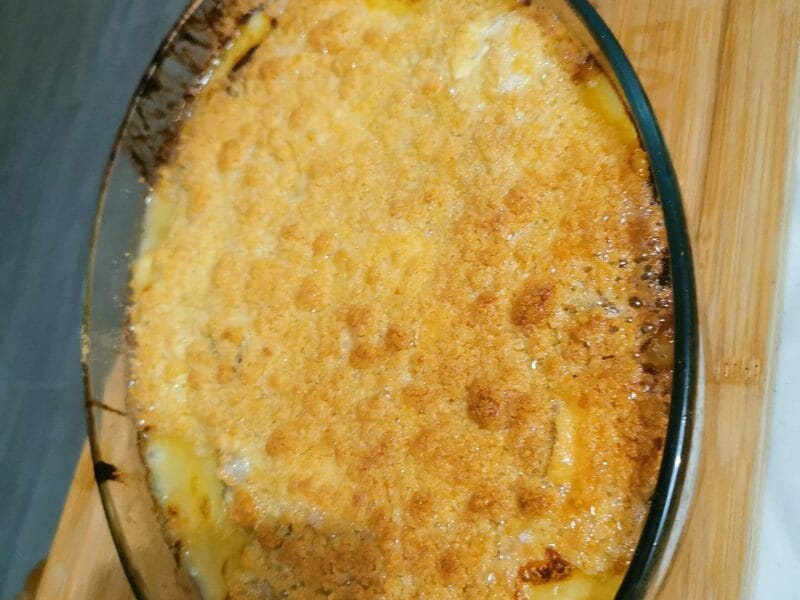 Cliquez pour zoomer ! Crumble courgettes, chèvre et lardons Thermomix par vanessa_297