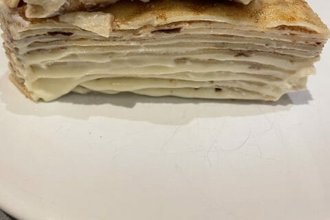 Cliquez pour zoomer ! Gâteau de crêpes à la vanille – Mille crepe cake Thermomix par samia_corco