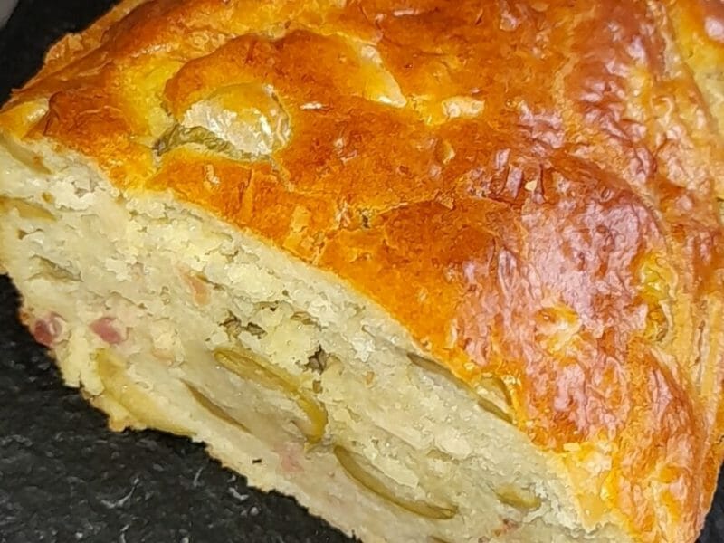 Cliquez pour zoomer ! Cake salé jambon fromage et olives Thermomix par melodyel