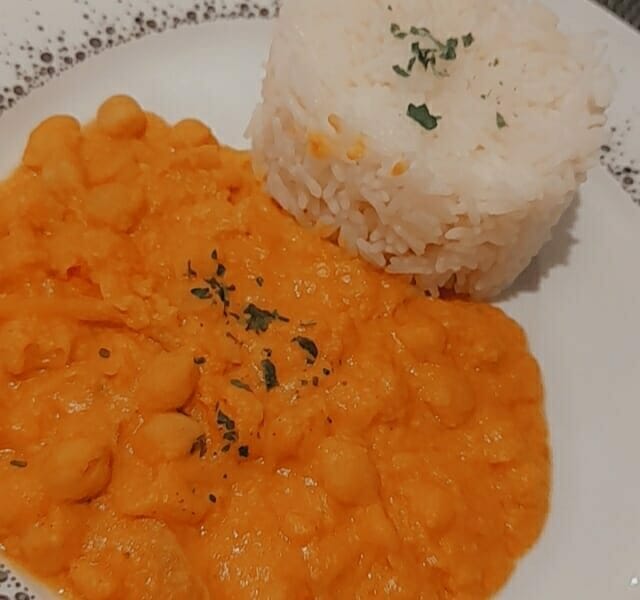 Cliquez pour zoomer ! Curry de pois chiches au lait de coco Thermomix par melodyel