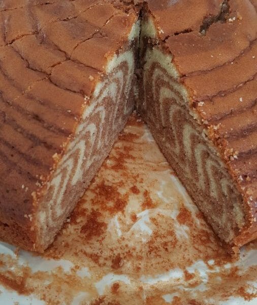 Cliquez pour zoomer ! Gâteau zébré Thermomix par Marie-Charlotte