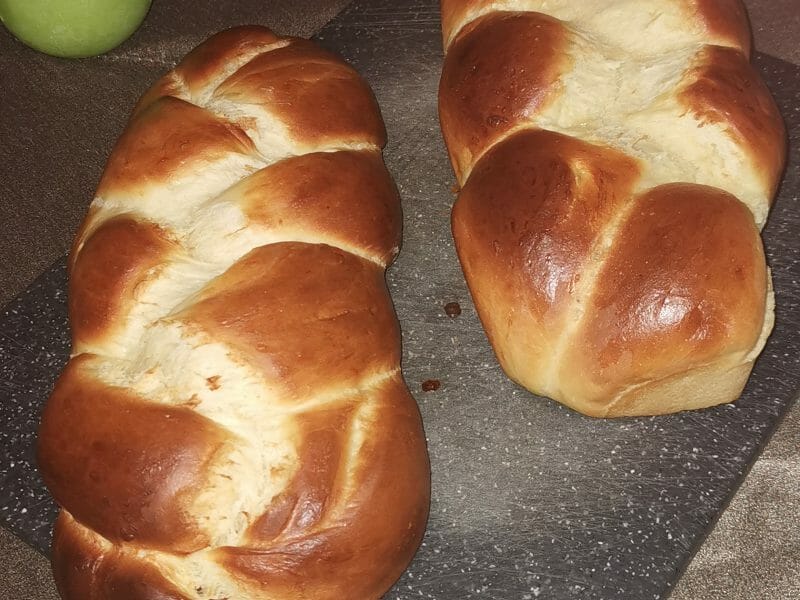 Cliquez pour zoomer ! Brioche tressée à la mie filante Thermomix par angie972