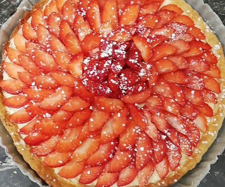 Cliquez pour zoomer ! Tarte aux fraises Thermomix par Pampam