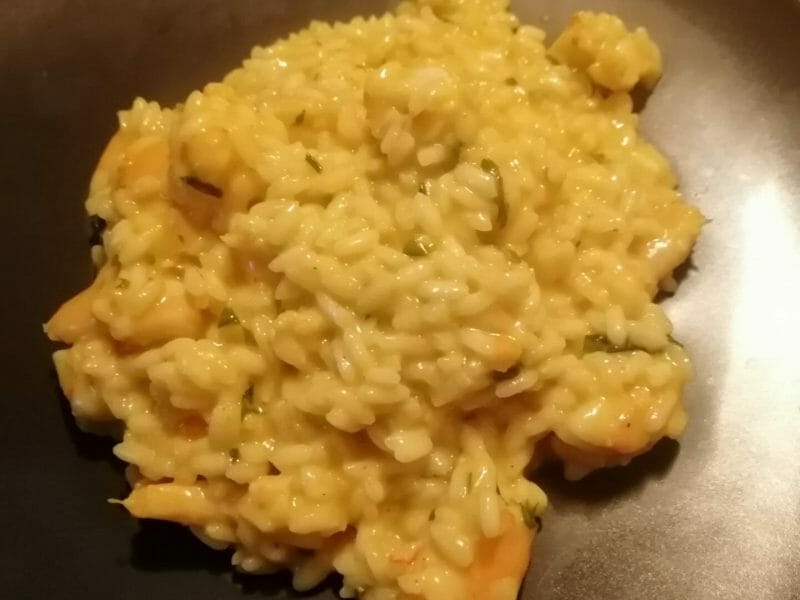Cliquez pour zoomer ! Risotto crevettes et curry Thermomix par melina_32