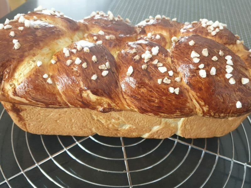 Cliquez pour zoomer ! Brioche tressée à la mie filante Thermomix par titicha12
