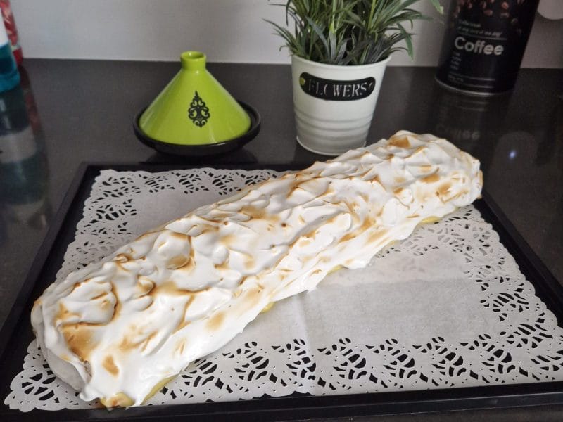Cliquez pour zoomer ! Bûche au citron meringuée Thermomix par titicha12