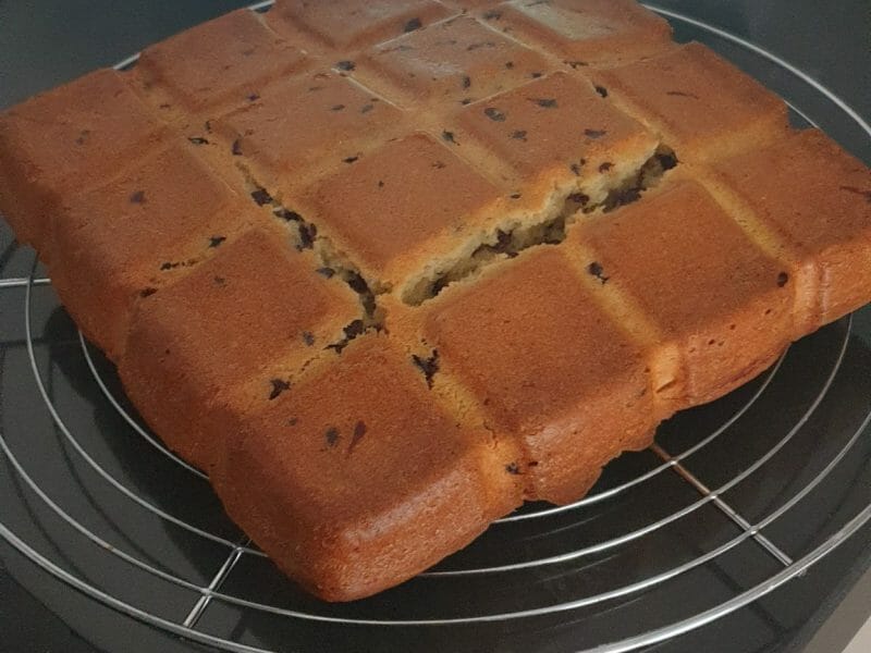 Cliquez pour zoomer ! Cake banane et pépites de chocolat Thermomix par titicha12