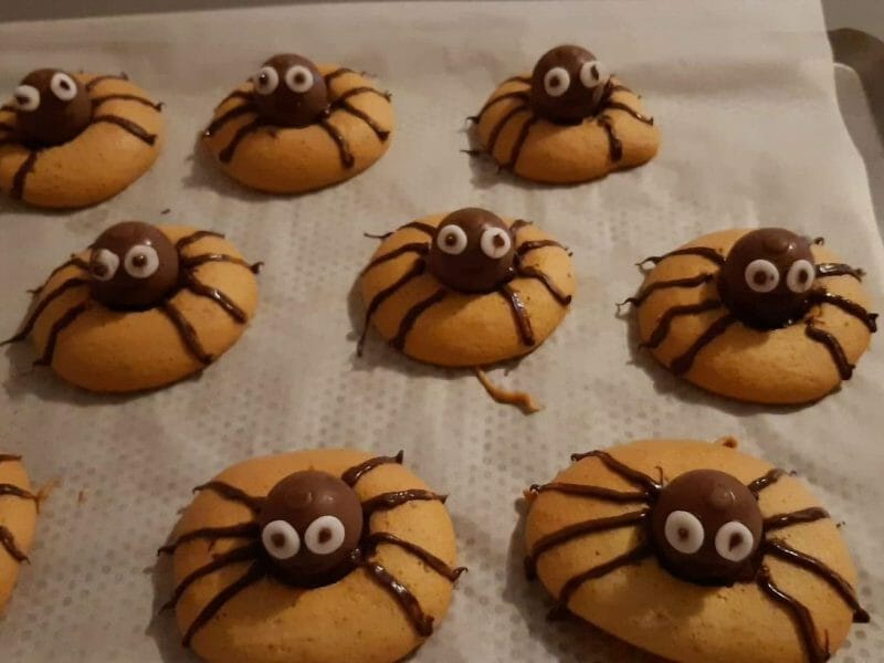 Cliquez pour zoomer ! Spider cookies (cookies araignées) Thermomix par Chloe35