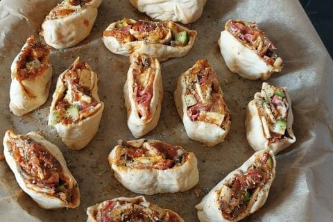 Cliquez pour zoomer ! Pizza rolls jambon champignons Thermomix par alicia66