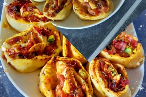 Cliquez pour zoomer ! Pizza rolls jambon champignons Thermomix par alicia66