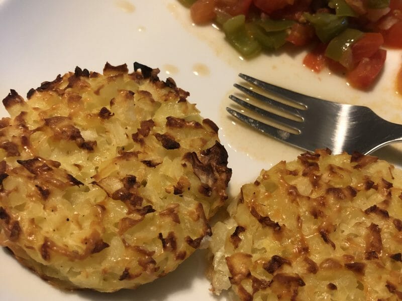 Cliquez pour zoomer ! Galettes de pommes de terre au four Thermomix par mlyne08
