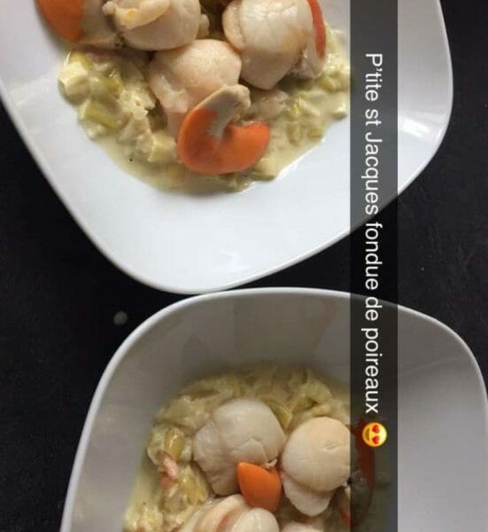 Cliquez pour zoomer ! Saint Jacques aux poireaux Thermomix par mlyne08