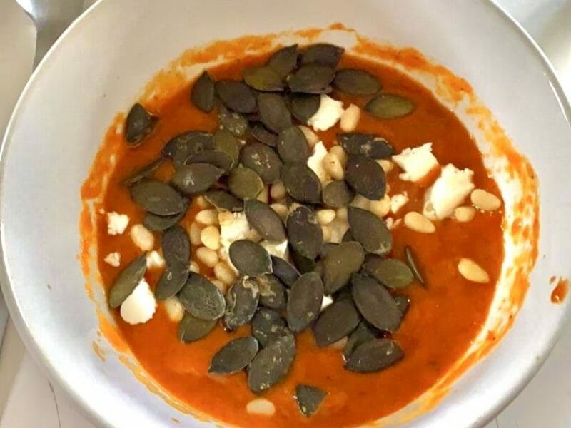 Cliquez pour zoomer ! Soupe froide aux poivrons rouges Thermomix par babou1995