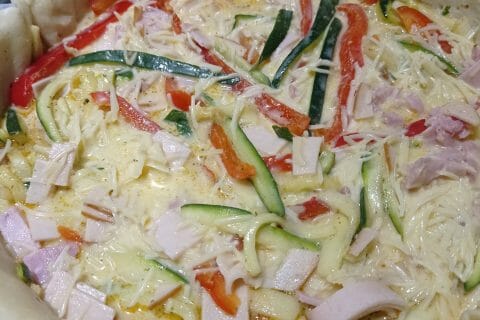 Cliquez pour zoomer ! Quiche poivrons et courgettes Thermomix par maggie_3