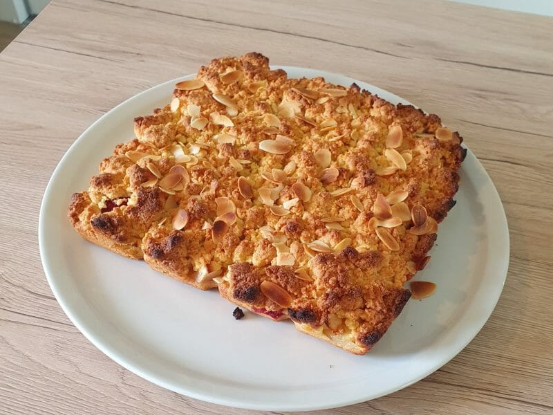 Cliquez pour zoomer ! Cookie-crumble rhubarbe framboises Thermomix par coraline_patrice