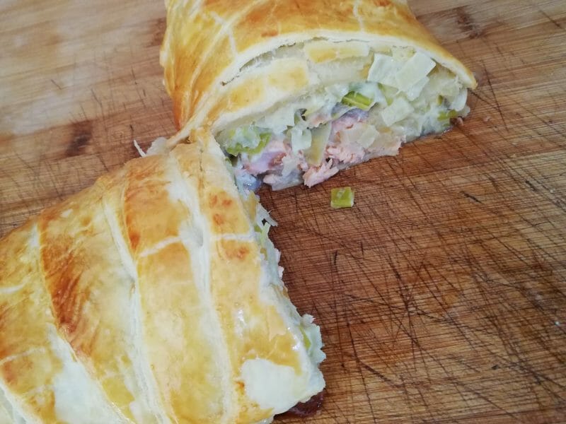 Cliquez pour zoomer ! Feuilleté saumon et poireaux Thermomix par melanie_466