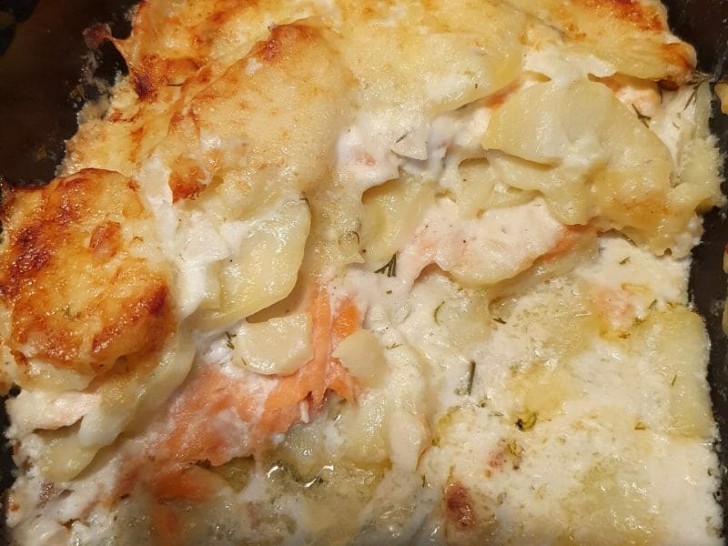 Cliquez pour zoomer ! Gratin aux deux saumons Thermomix par alexandra05