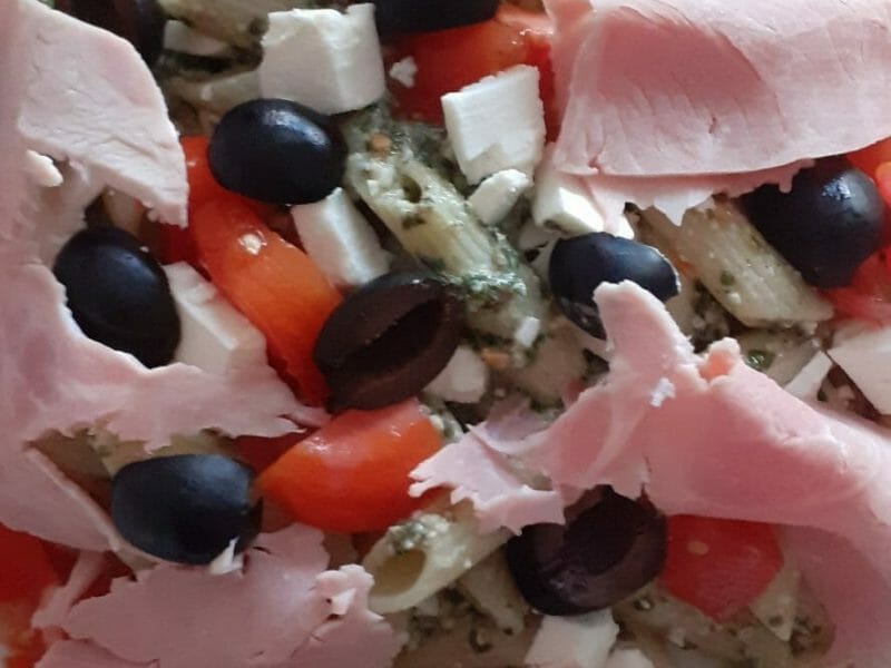 Cliquez pour zoomer ! Salade de penne à l’italienne Thermomix par maud07400