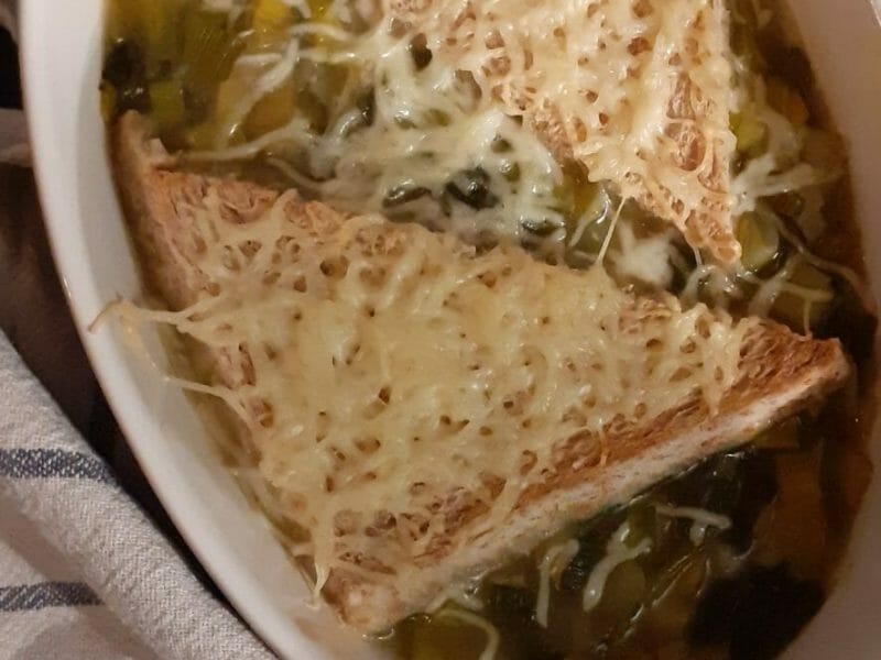Cliquez pour zoomer ! Soupe de poireaux gratinée Thermomix par maud07400