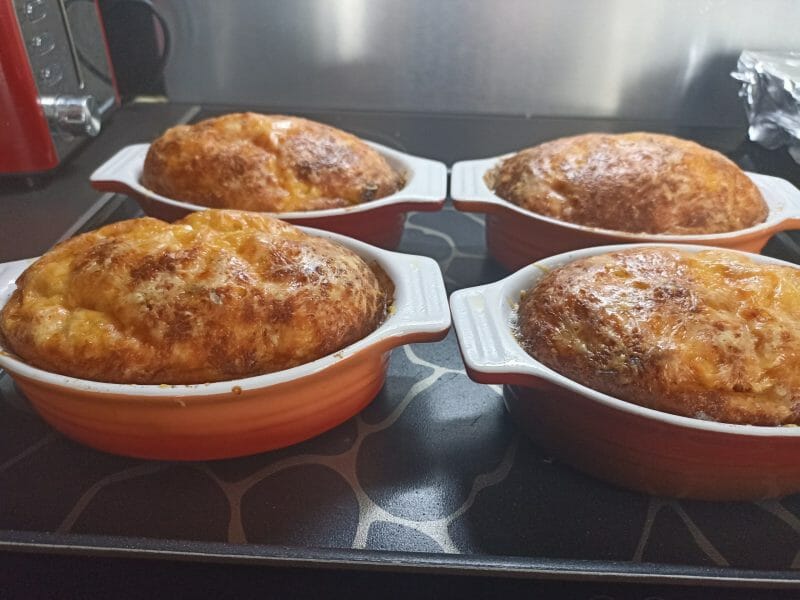 Cliquez pour zoomer ! Clafoutis cancoillotte, poireaux et chorizo Thermomix par Manoulanne