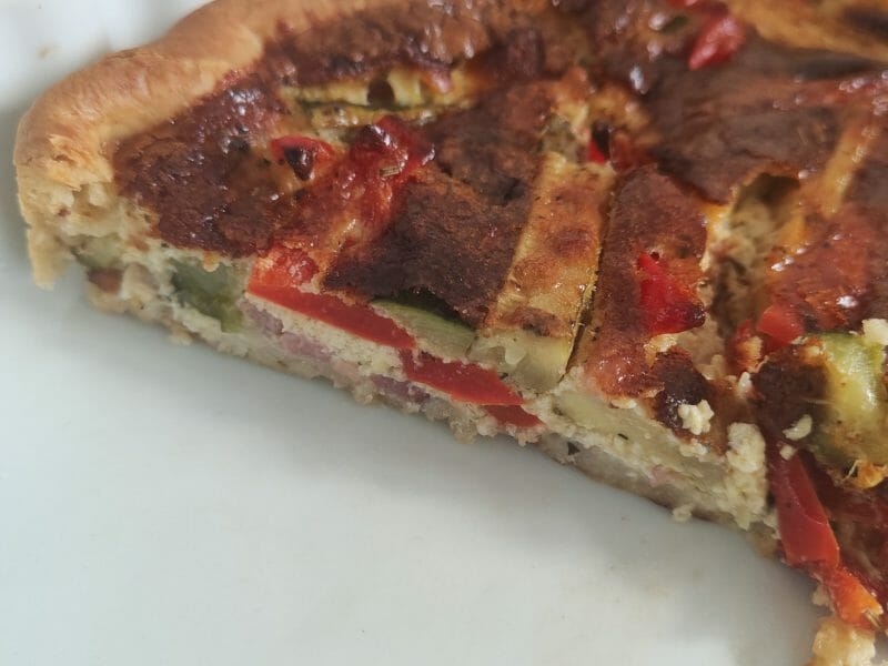 Cliquez pour zoomer ! Quiche poivrons et courgettes Thermomix par loulag