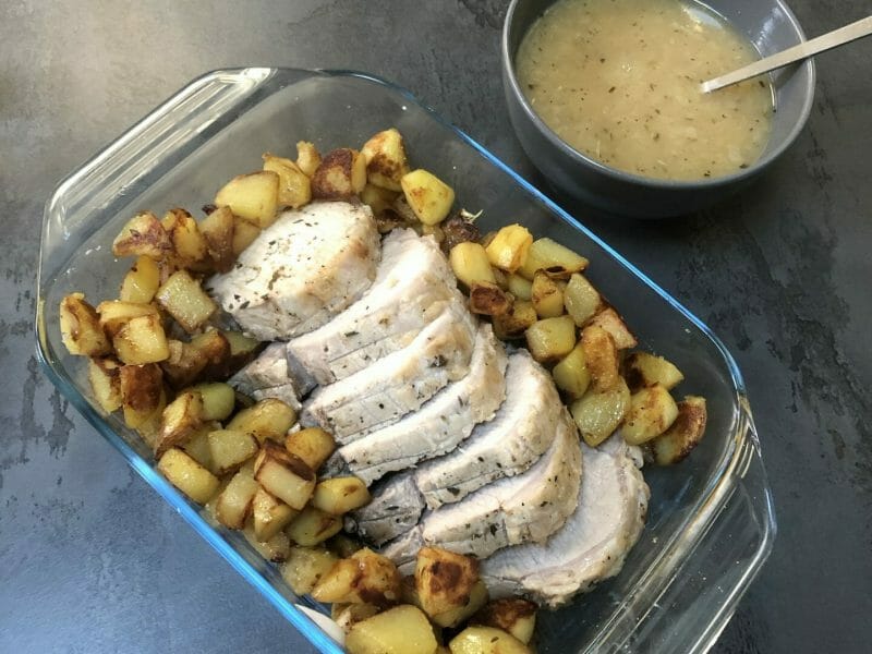 Cliquez pour zoomer ! Roti de porc sauce échalote Thermomix par cecile_222