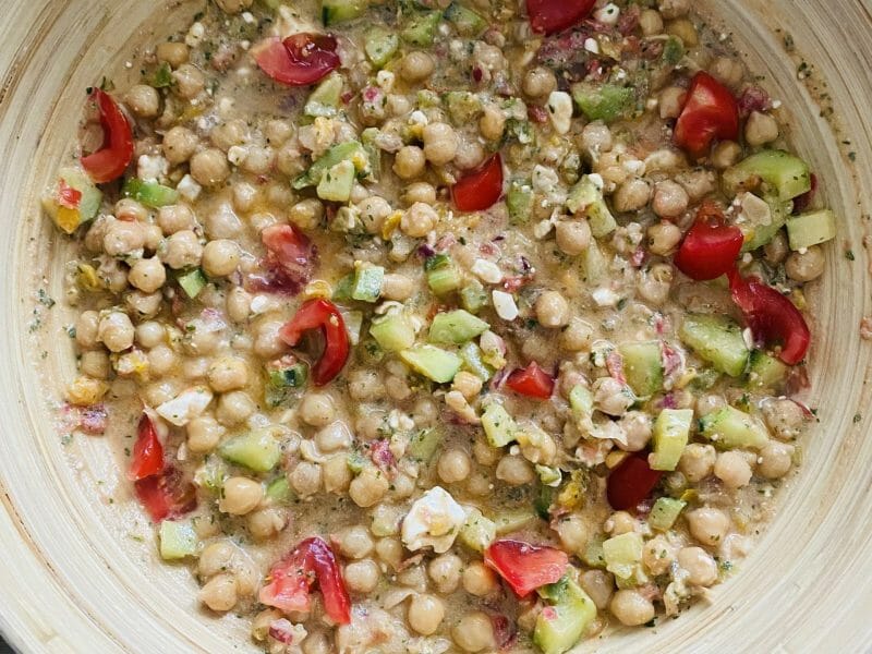 Cliquez pour zoomer ! Salade de pois chiches Thermomix par Nessi